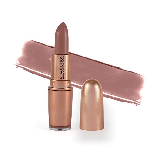 Makeup Revolution Rose Gold Lipstick, Chauffeur, Lipstick for Day & Night, Long Wear Lipstick by Revolution Beauty