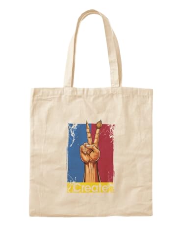 Sac fourre-tout inspirant en toile de qualité supérieure aux finitions d'art soignées