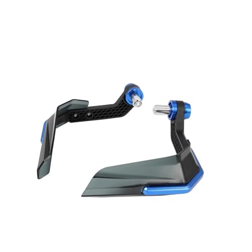 Protège-mains moto bleu aluminium CNC évite la casse des leviers