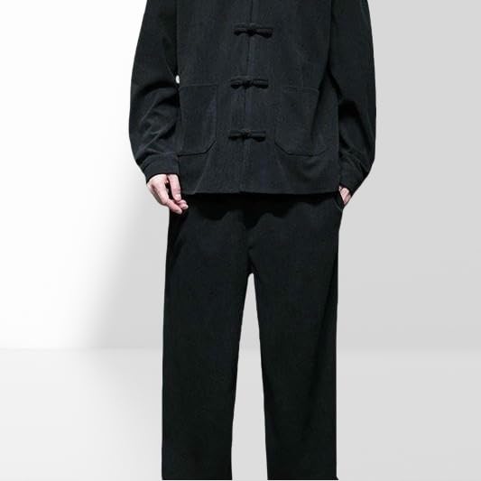 Ensemble velours côtelé homme ensemble veste pantalon mode masculine d'hiver