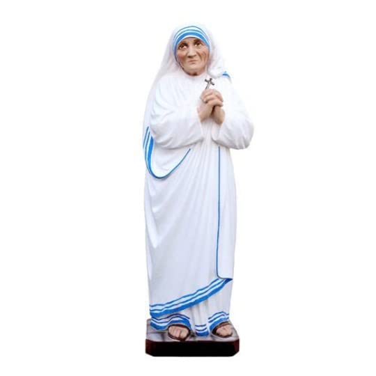 Generico ArteSacraCaravaggio Statua di Santa Madre Teresa di Calcutta cm 40 (15,75 inches) in resina decorata a mano di produzione artigianale italiana