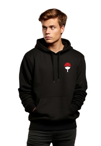 Image of Be Crazy Anime Printed Black Hoodie /Graphic Printed Hoodie /Hoodie for Men & Women /Warm Hoodie /Unisex Hoodie