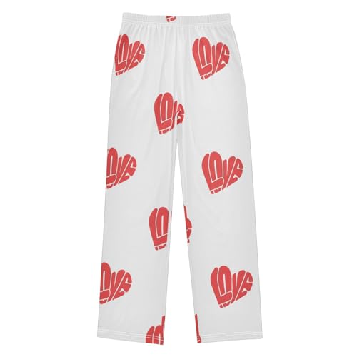 Love Image Boys Pants Boys Athletic Pants Long Pant for Boywith Pockets Wide-Leg Size 6-14Y