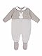 Chicco Baby-Jungen Tutina Con Apertura Sulla Schiena In Cotone A Manica Lunga Schlafanzug Babys, beige, 0 Monat