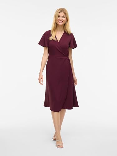 Robe Midi Wrap Vilovie VILA Confortable pour Silhouette Élancée
