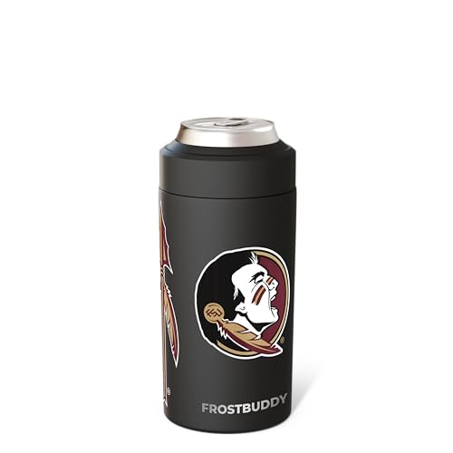 Image of Frost Buddy Universal Can Cooler (Florida State Seminoles) | 20x colder, cold up to 24 hrs | Sleek, lightweight design | Premium build quality | Coffee-mug ready with add-on lid