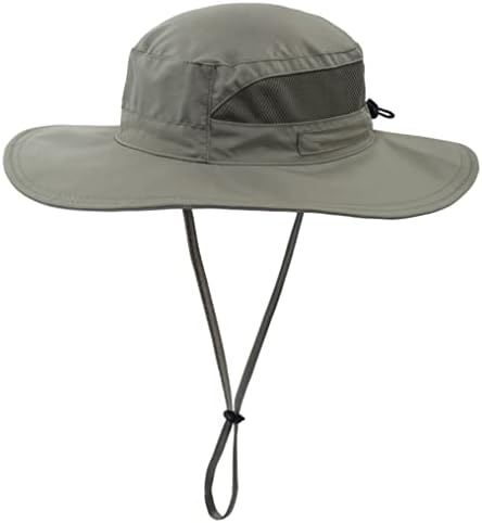Connectyle Men's Outdoor Mesh Boonie Sun Hat Wide Brim UV Protection Fishing Hat (Army Green)
