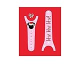 Vinyl Skin Decal Wrap Sticker Cover for the MagicBand 2 Magic Band 2 Pink Snowflakes Peppermint Candy Christmas