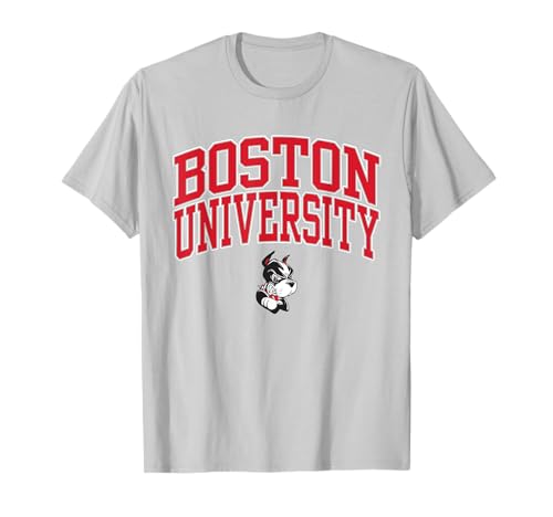 Boston Terriers Arch Over Team Icon - Neutral Boston U T-Shirt