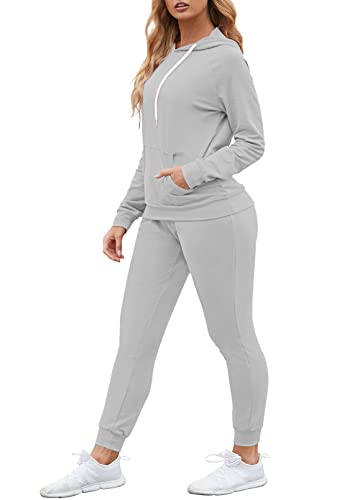 Fixmatti Sweatsuit Pullover Hoodie Top Sweatpants 2 Piece Matching Set Women Clothing S #TOP2