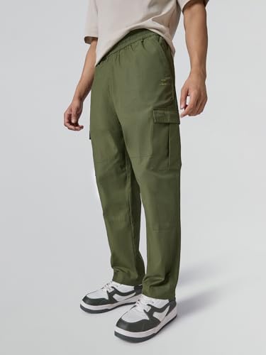 Image of XYXX Rove Ripstop Cargo | Solid Relaxed Fit | Wide Leg Cargo Pant for Men with 5 Pockets