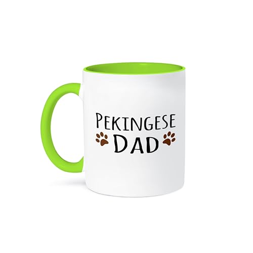 3dRose, 11oz Two-Tone Green Mug, Green/White