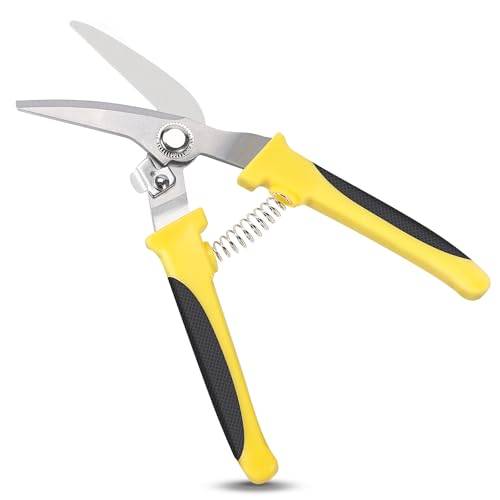 XUDYVCO Tin Snips for Cutting Metal Sheet, Upgrade Heavy Duty Aviation Tin Snips with Sharp Stainless Steel Blade, Professional 8IN Straight Cut Metal Snips for Sheet Metal, Aluminum, Cardboard, Cable - Image 8