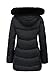 MOERDENG Women's Winter Windproof Warm Down Coats Waterproof Thicken Hooded fashions Puffer Jacket Black 01-M