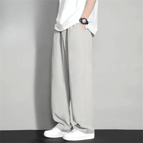 Men's Casual Straight Trousers Cotton Plus Size Korean Style Baggy Pants2