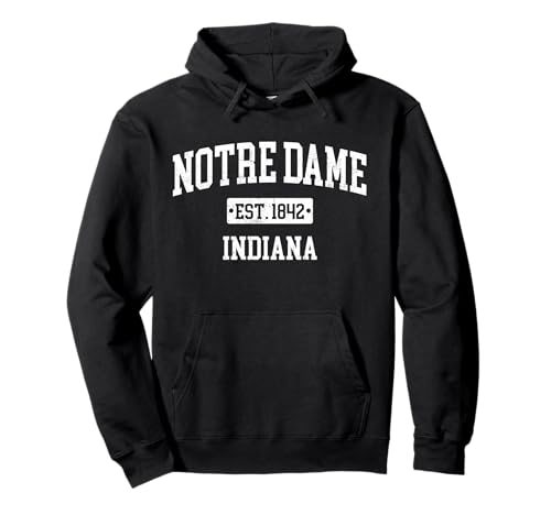 Notre Dame Indiana IN Vintage Navy Style Sports Design Pullover Hoodie