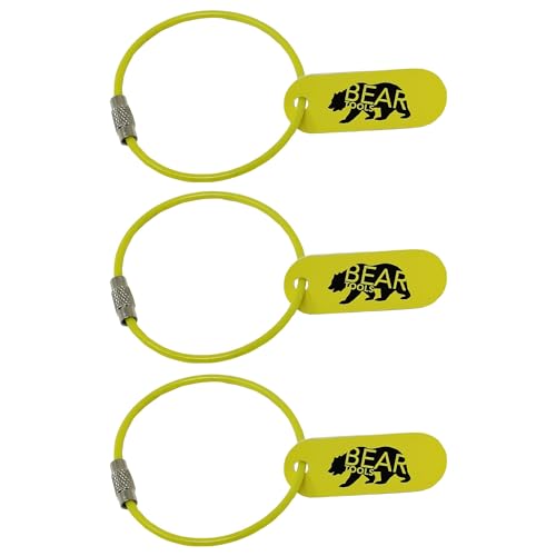 BearTOOLS Cable Loop Attachment, Wire Tool Loop Tail, Wire Key Chain, Key Ring Loop With Screw Gate