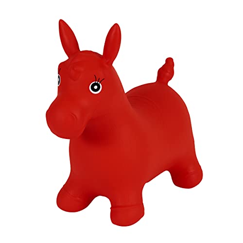 Koromonto Hüpftier Springtier Hüpfen Springen Hopser Jumper bis 50kg inkl. Luftpumpe (Pferd) Cover