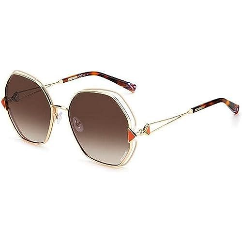 Missoni Mis 0075/s Y3R/HA GOLD IVORY Sunglasses Women's Steel, Standard, 59