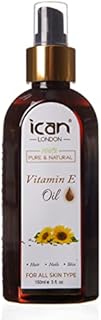 ICAN LONDON 100% PURE & NATURAL VITAMIN E OIL FOR HAIR, SKIN AND NAILS 150ML