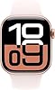 Apple Watch Series 10 [GPS, 42mm] - Rose Gold Aluminum Case with Light Blush Sport Band, S/M (Renewed) #1