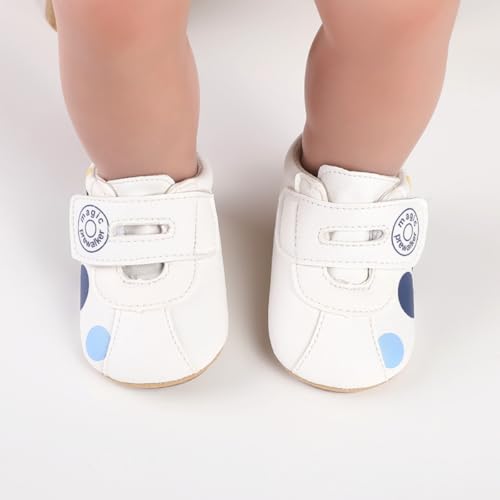 Image of Baby Boys Girls Sneakers Toddler Non-Slip Soft Rubber Sole First Walking Shoes Infant Newborn Crib Dress Shoes