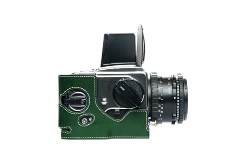 Protéger Hasselblad 500CM avec une housse cuir véritable vert - 3