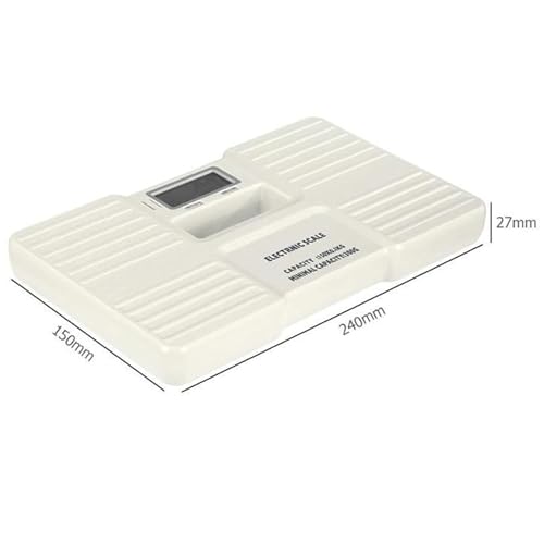 Báscula de baño digital portátil blanca precisa miniatura 2