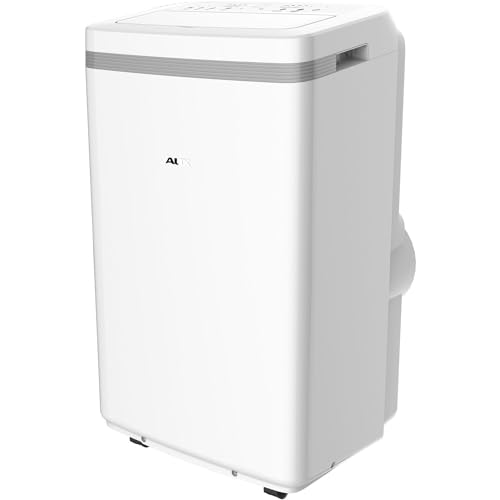 AC  13,000 BTU Portable Air Conditioner with Wheels, AC For Rooms up to 350 Sq.Ft, Dehumidifier, 3-Modes, Window Venting Kit, Auto Restart, Timer, White, Up to 400 Sq. Ft - AUX MF-13KC