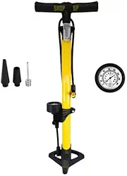 Bomba De Ar Para Encher Pneus Bicicleta Bike Carro Moto Bola Com Alavanca e Manômetro