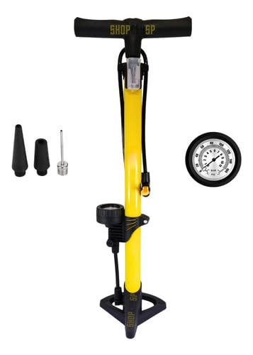 Bomba de Ar com Medidor de Pressão para Pneus