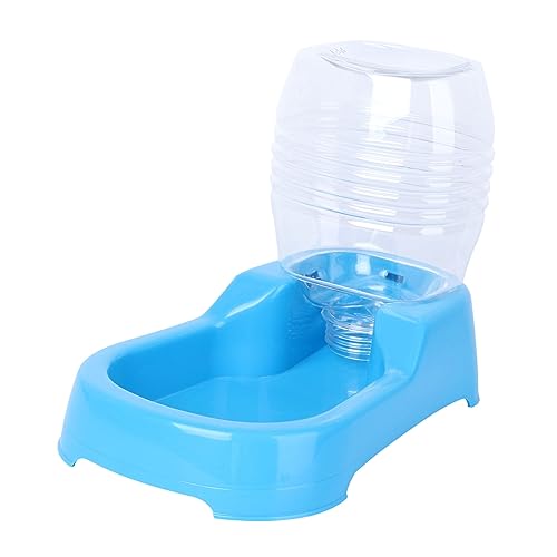 GALPADA Dog Water Feeder Creative Pet Drinking Tool Smooth Surface Design for Easy Use for Home and Pet Shops Blue Color Convenient Automatic Water Supply