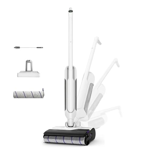 Rowenta X-Clean 10, Aspiradora Fregona Eléctrica Sin Cable con Tecnología Wet & Dry, Autolimpieza y Secado Automático, Tecnología Dual Edge, Ligera, Flexible, Gran autonomía y pantalla LED, GZ7540WO