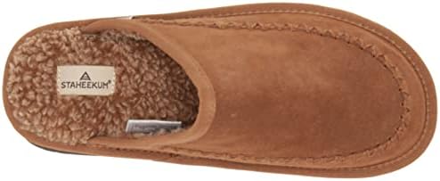 Staheekum Men's Log Cabin Scuff Slipper, Wheat, 12 | Image 4