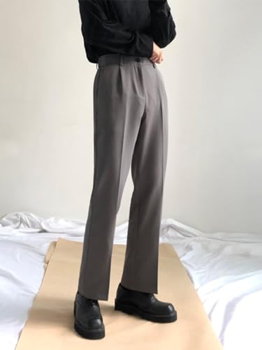 Men's Straight Leg Casual Pants Relaxed Drop Dress Pants Fall Pants for Men4