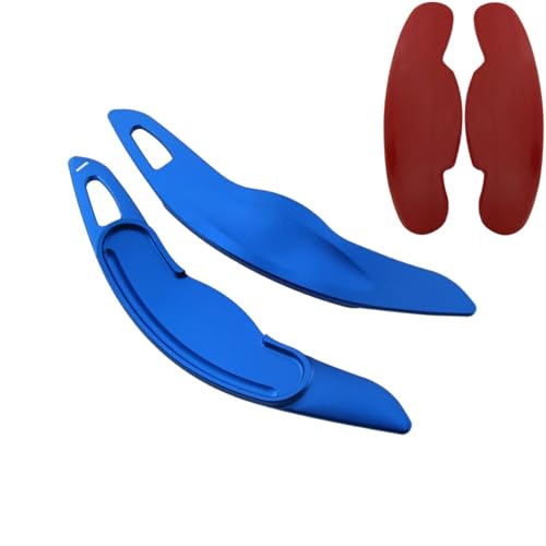 �Ԃ̃n���h�� Compatible With Mini For MK3 F54 F55 F56 F57 �Ԃ̃X�e�A�����O�z�C�[���V�t�g�p�h���G�N�X�e���_�[�X�e�b�J�[�A�N�Z�T���[�������i�V�t�^�[�ƌ݊���(Blue)