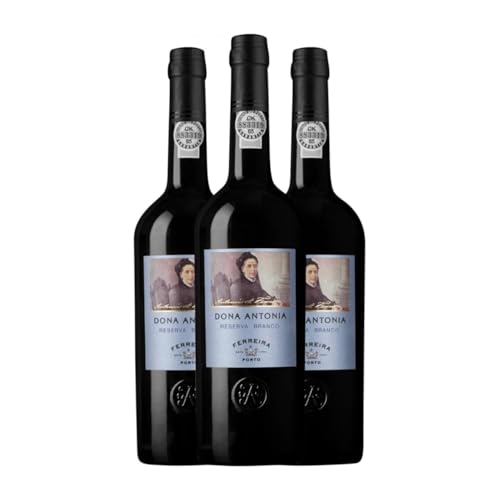 Sogrape Ferreira Dona Antónia Branco Porto Reserva 75 cl Vino generoso (Caja de 3 Botellas de 75 cl)