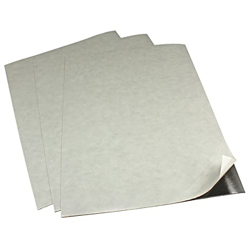 LITKO Magnetic Receptive Sheet | Compatible with Warhammer 40K, D&D & Wargames | Peel & Stick Transport Case Liner | 8.5x11 Inch, 25mil | Pack of 3