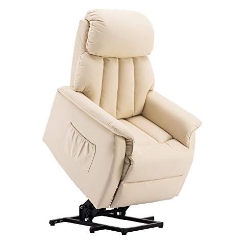 MCombo Elektrisch Aufstehhilfe Fernsehsessel Relaxsessel elektrisch verstellbar 7299 (Creme) Cover