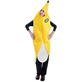 Big Cabana Banana Halloween Costume | Adult One-Size Unisex, Funny Food Yellow