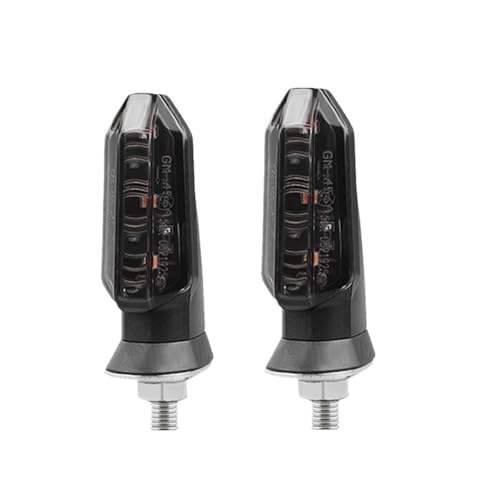 Clignotants de moto 12V momt ambre avec coque fumée pour customisation Suzuki 8mm