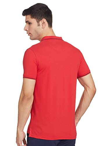 Image of Max Men's Half Sleeves Regular Fit Solid Polo T-Shirt