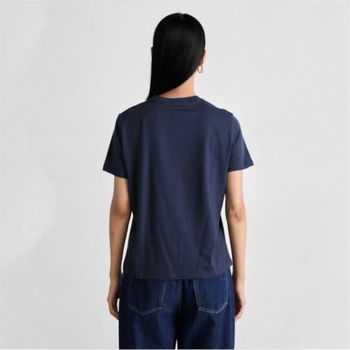 Calvin Klein Donna T-Shirt Maniche Corte Classic Tee Scollo Rotondo, Blu (Inkwell), S - 2