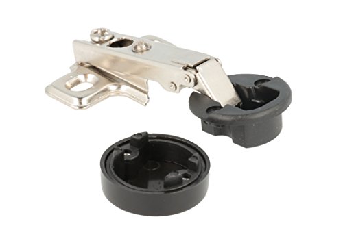 Home System r09058 dos bisagras para puertas cristal Diamentro 26 mm, niquelado