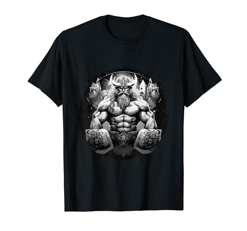 Viking Bodybuilding Valhalla Gym Halterofilia Camiseta