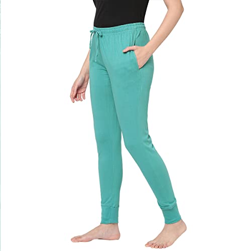 Image of Inner Sense Organic Cotton and Bamboo night pants for women I Anti Odour, Soft, Comfortable, Lightweight, Full-length, Dual-side pocket, Soft pajama for women