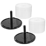 Uonlytech Cd Storage Bucket 5.47X5.47X3.14In Portable Plastic Dvd Storage Container Holder for Organizing and Protecting Cds and Dvds at Home or Office Set of 2