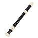 8 Hole Soprano Recorder Detachable Design, Exquisite Craftsmanship, Comfortable Playability for Beginners, ABS Material Green (Black)