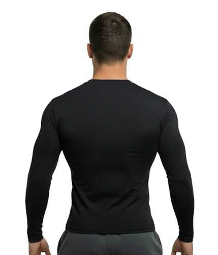 Image of Men's Cool Dry Short Sleeve Compression Shirts, Sports Baselayer T-Shirts Tops, Athletic Workout Shirt