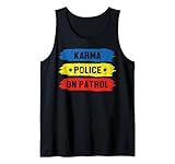 Karma Police On Patrol Cop Gift Cute Funny Badge